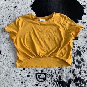 Abound Crop Top Yellow